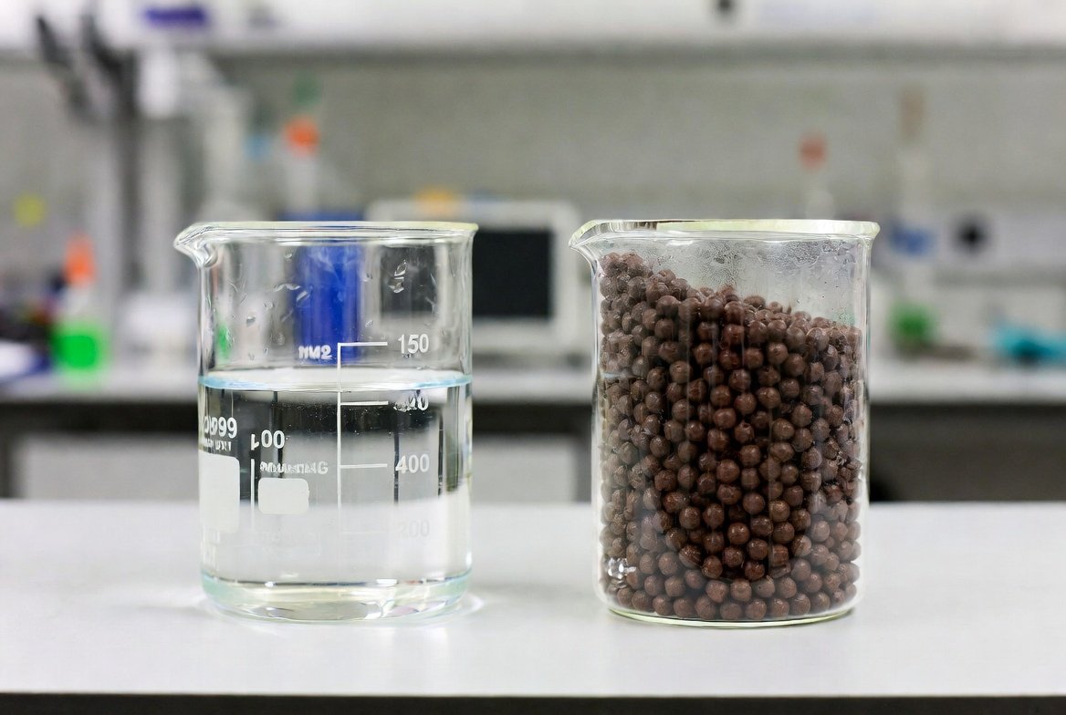 Cost comparison between triazines and iron based adsorbents