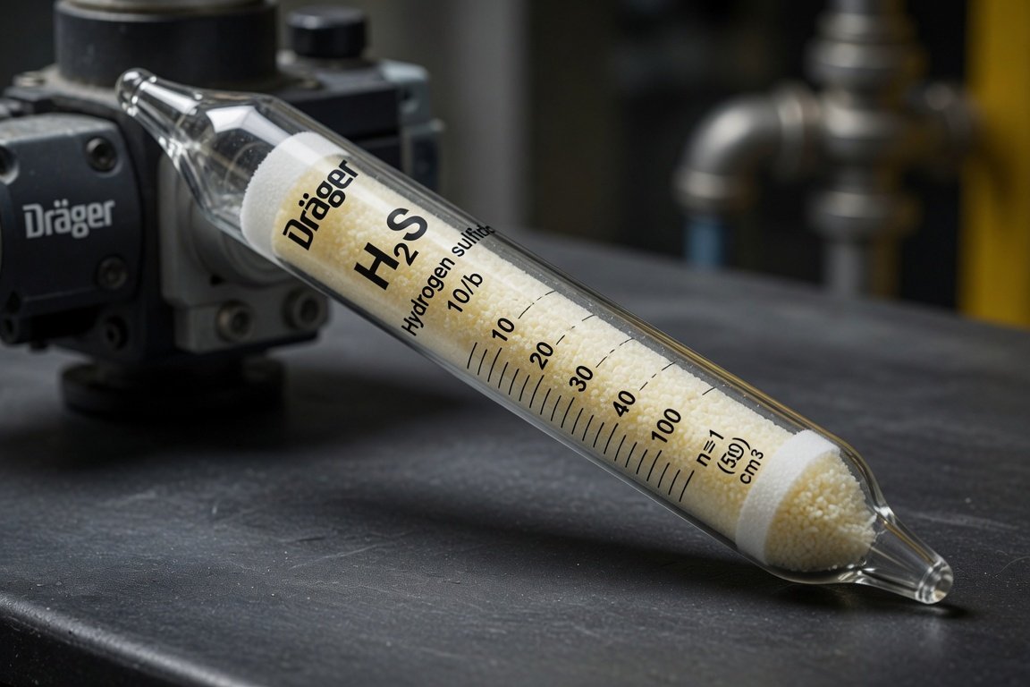 Drager tube for H2S concentrations